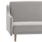 Flash Furniture Gray Faux Linen Split Back Futon Sofa-Wooden Legs HC-1035-GY-GG - alternate 8